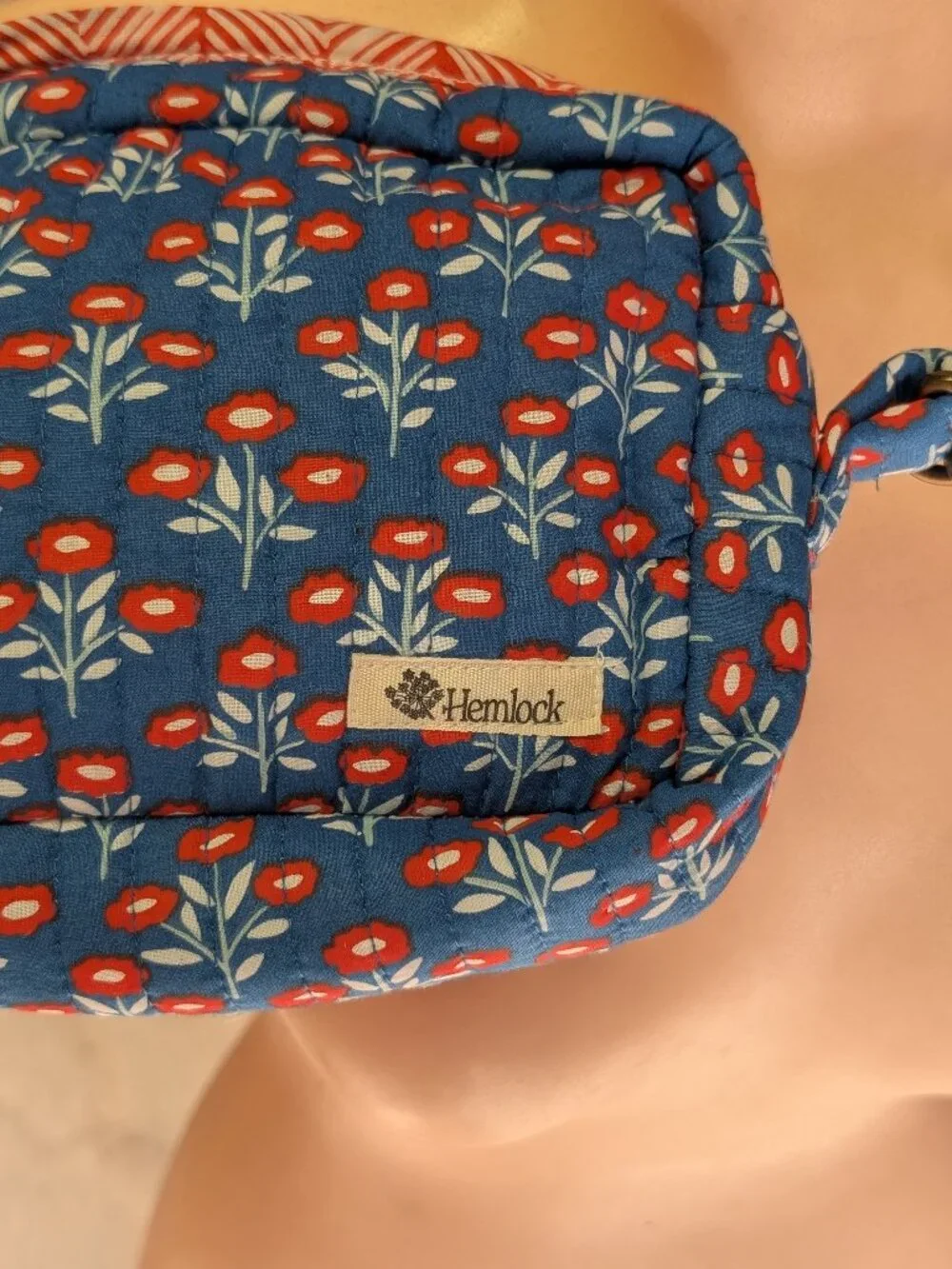 Hemlock Juliet Quilted Cotton Crossbody Bag Floral Cottagecore Adjustable Strap